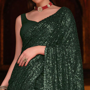 green-sequence-embroidered-georgette-saree-143214