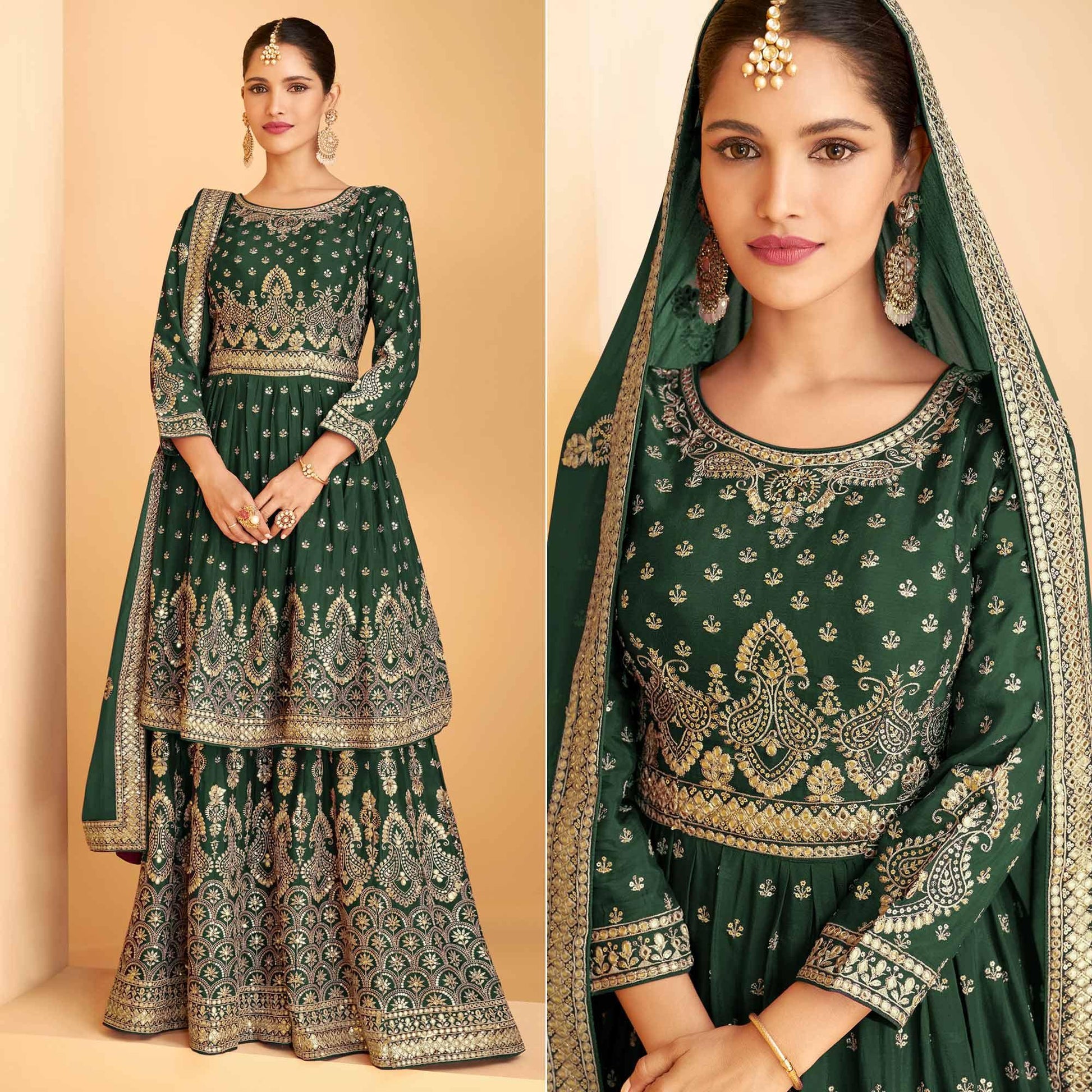 green-sequence-embroidered-georgette-sharara-suit-143998