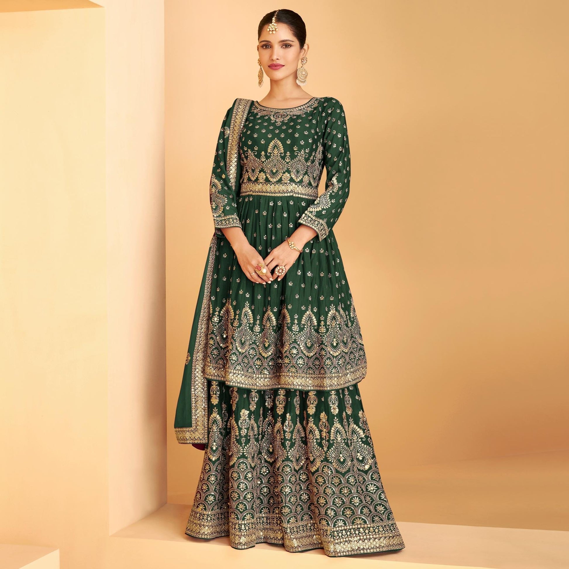 green-sequence-embroidered-georgette-sharara-suit-143998