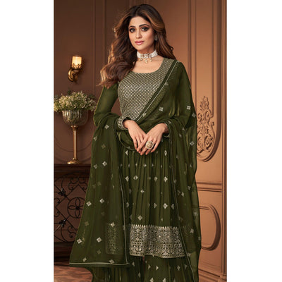 green-partywear-sequence-embroidered-georgette-sharara-suit-141089