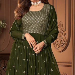 green-partywear-sequence-embroidered-georgette-sharara-suit-141089