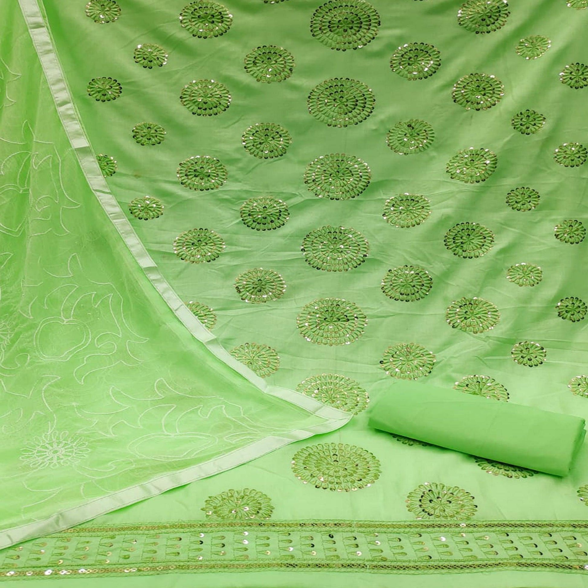 green-sequence-embroidered-pure-cotton-dress-material-144275
