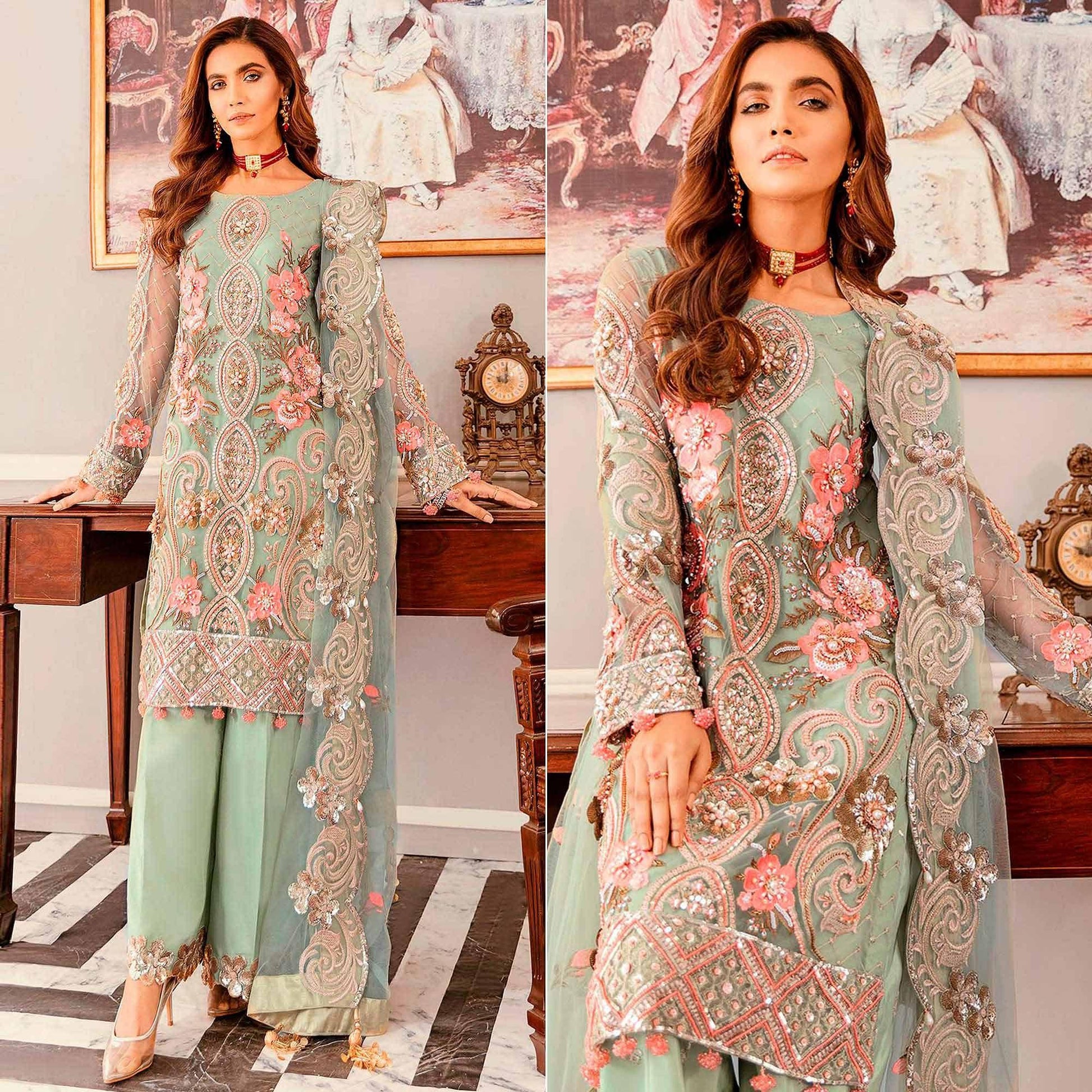 green-sequence-embroidered-soft-net-partywear-pakistani-suit-138084