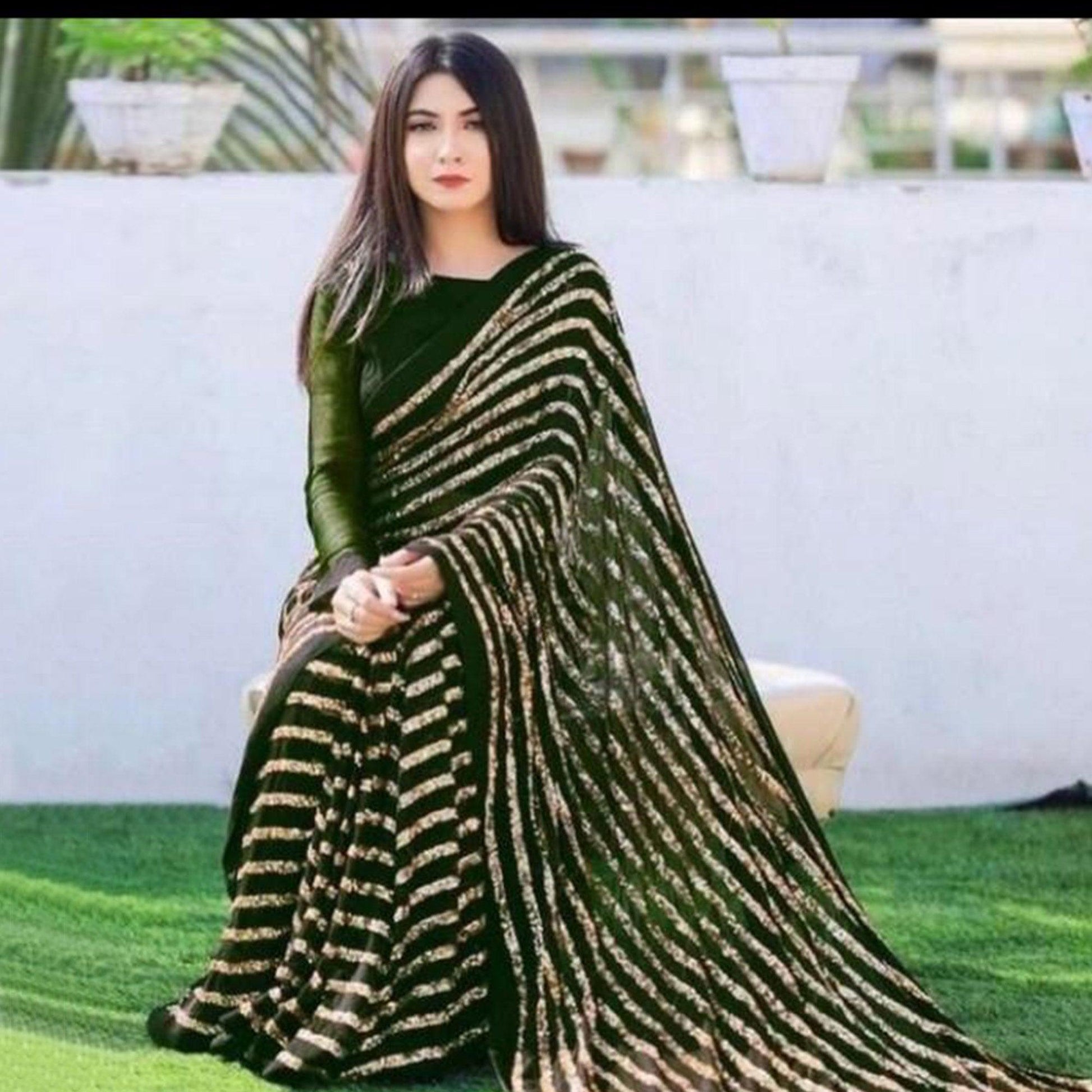 green-sequence-embroidered-with-stripes-georgette-saree-145412
