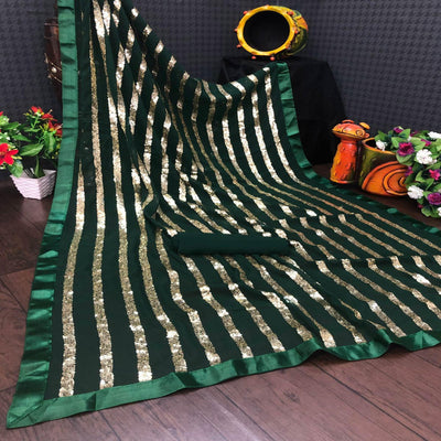 green-sequence-embroidered-with-stripes-georgette-saree-145412