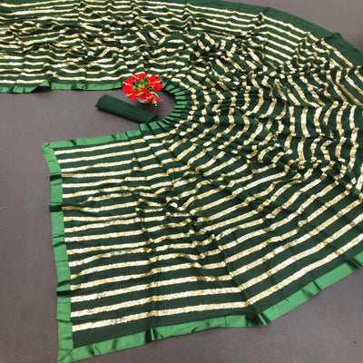 green-sequence-embroidered-with-stripes-georgette-saree-145412