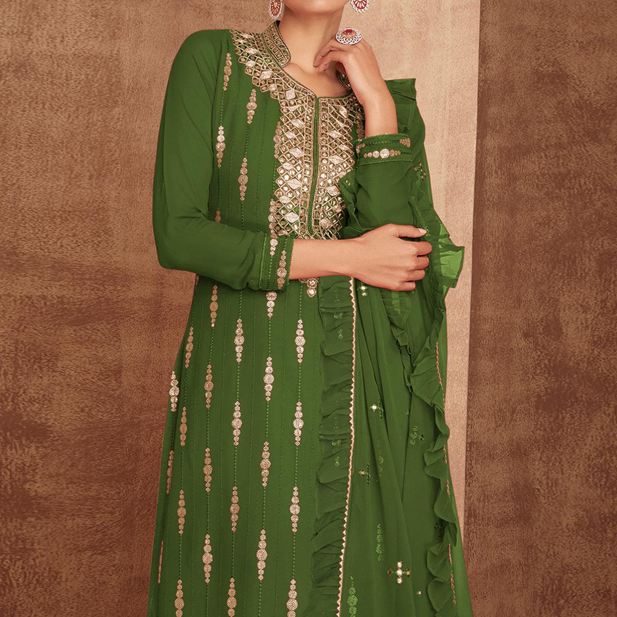 green-sequence-embroidery-real-georgette-partywear-suit