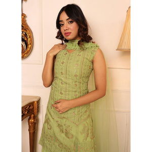 green-sequence-floral-embroidered-georgette-sharara-suit-144313