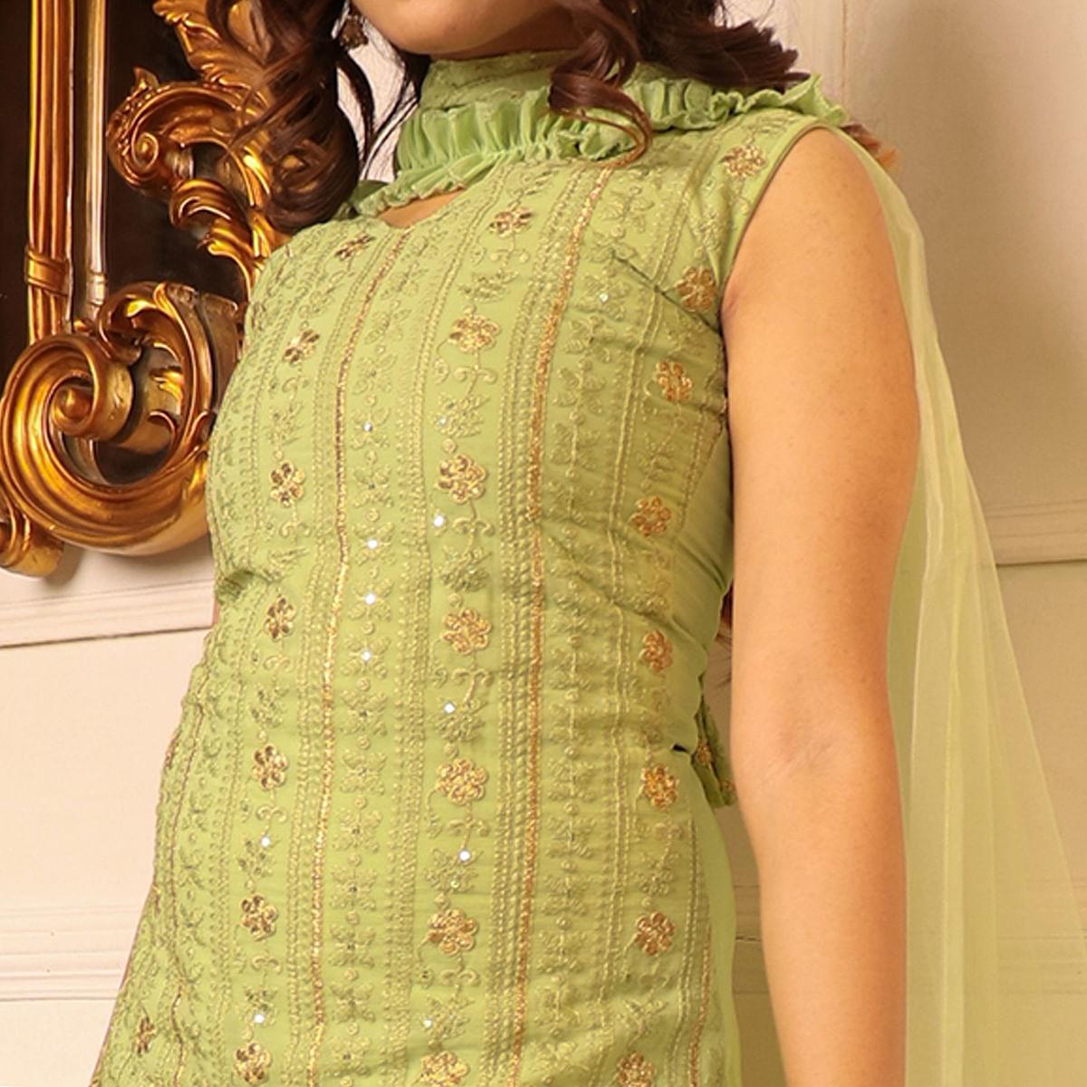 green-sequence-floral-embroidered-georgette-sharara-suit-144313