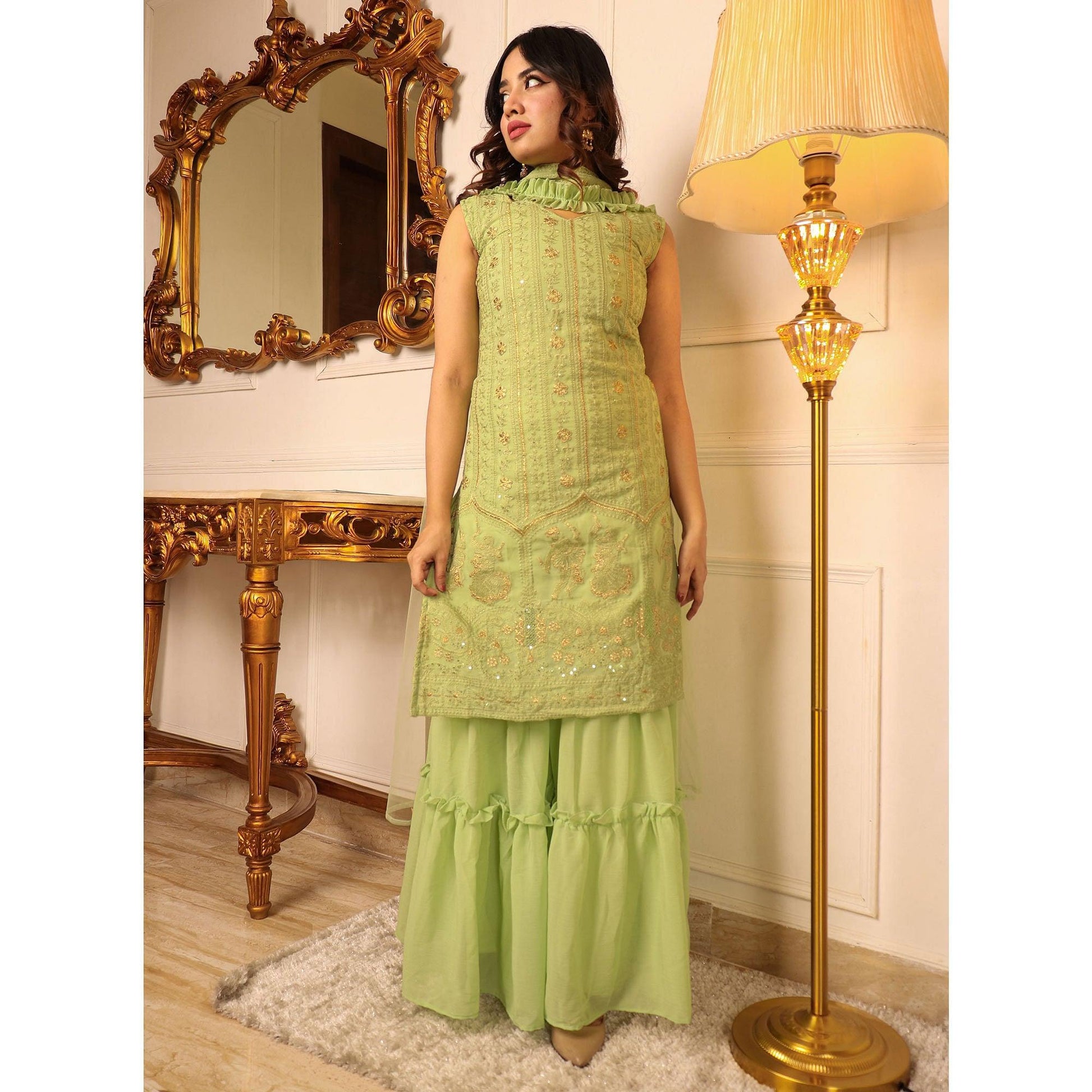 green-sequence-floral-embroidered-georgette-sharara-suit-144313