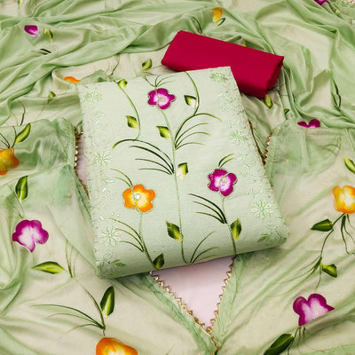 green-sequence-floral-embroidered-pure-cotton-dress-material-145244
