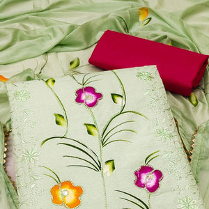 green-sequence-floral-embroidered-pure-cotton-dress-material-145244