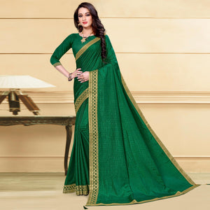 green-solid-vichitra-silk-saree-1