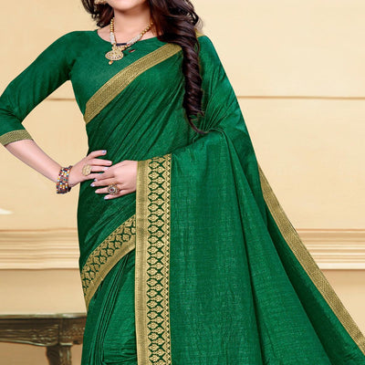 green-solid-vichitra-silk-saree-1