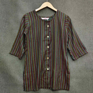 green-striped-printed-rayon-top