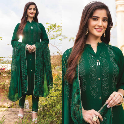 green-swarovski-work-rayon-kurti-pant-set-with-dupatta