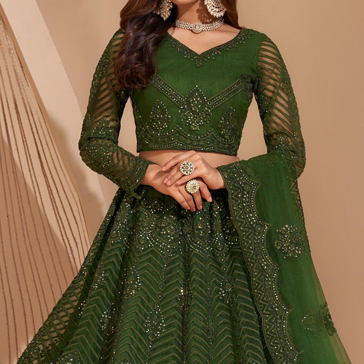 green-wedding-wear-embroidered-with-embellished-net-lehenga-choli-140657