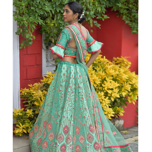 green-wedding-wear-floral-embroidery-resham-work-silk-lehenga-choli-112016