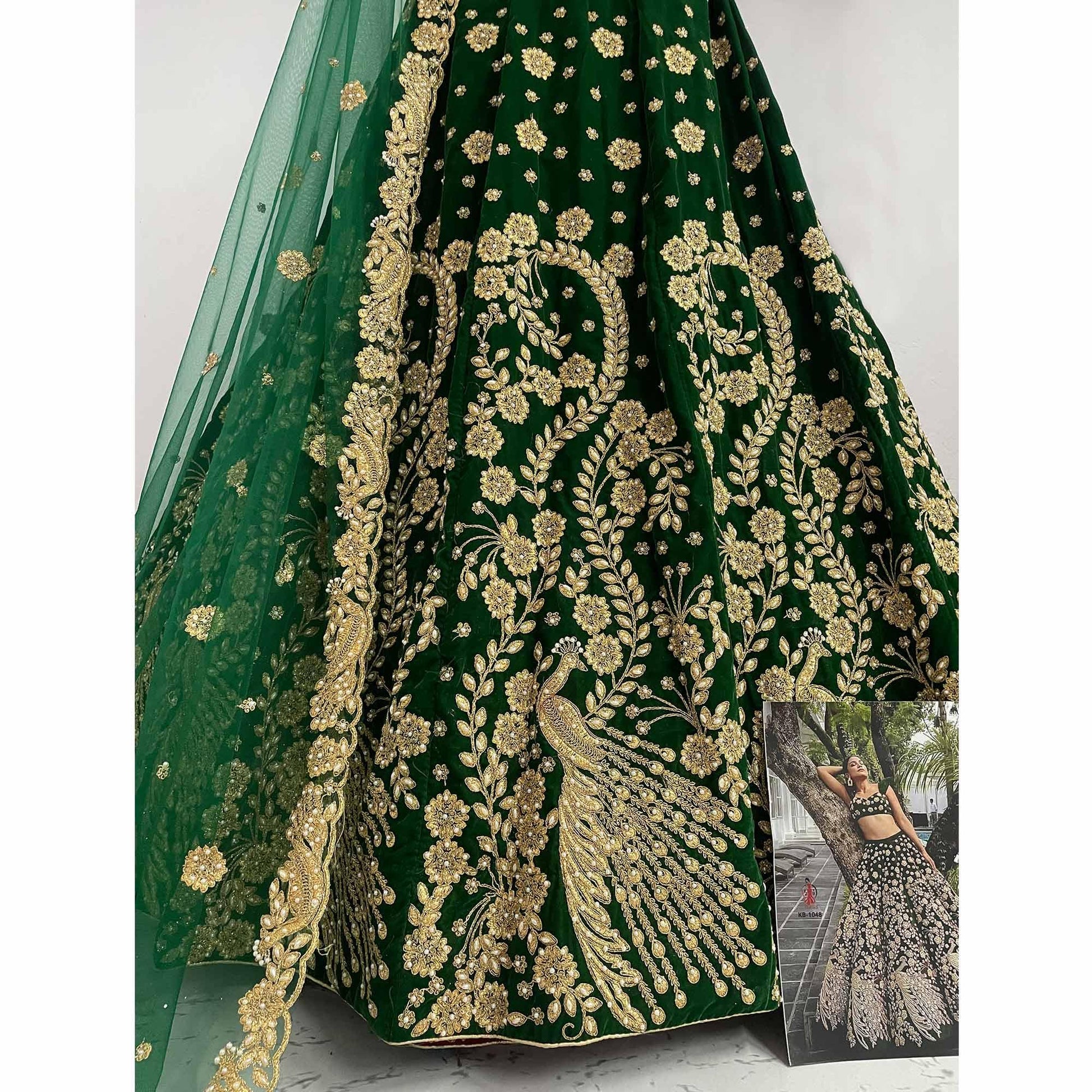 green-wedding-wear-floral-embroidery-with-dori-work-velvet-lehenga-choli-123061