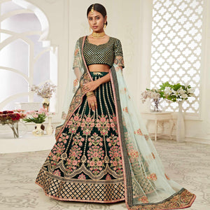 green-wedding-wear-floral-sequins-embroidered-with-diamond-velvet-lehenga-choli-124588