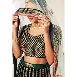 green-wedding-wear-floral-sequins-embroidered-with-diamond-velvet-lehenga-choli-124588
