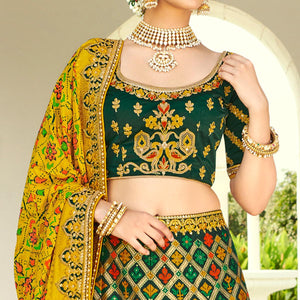 green-wedding-wear-heavy-embroidered-banarasi-silk-lehenga-choli-110488