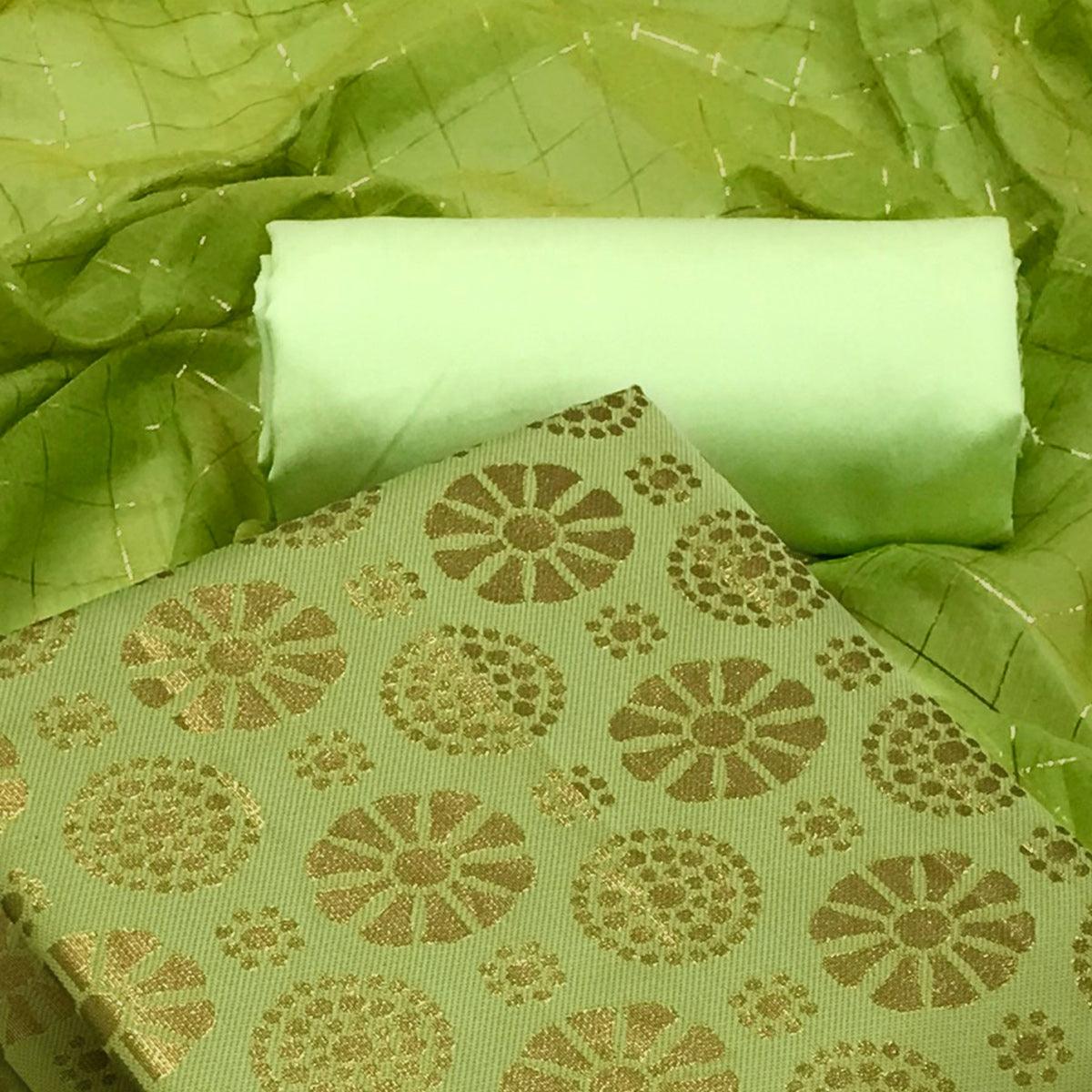 green-woven-banarasi-silk-dress-material-1