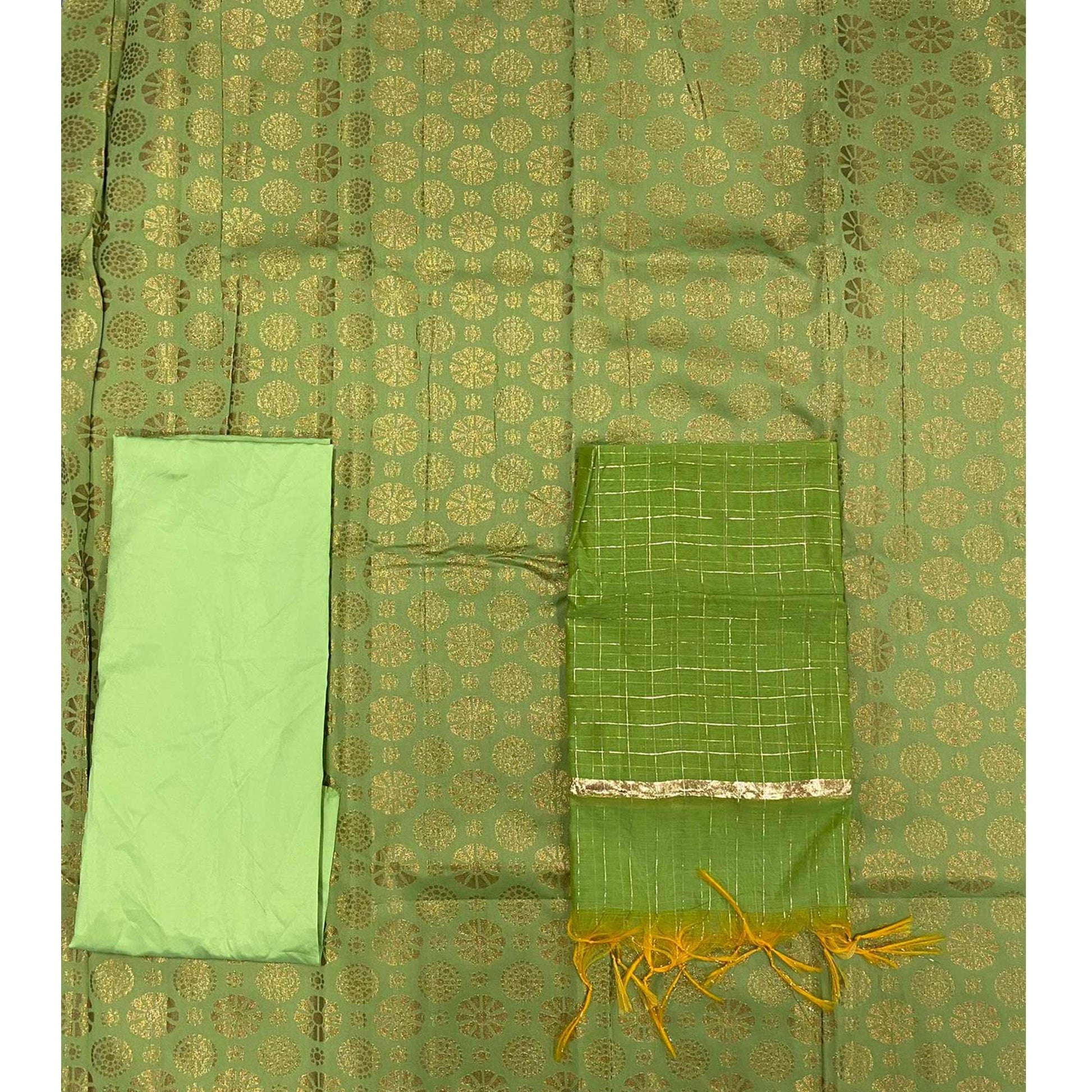 green-woven-banarasi-silk-dress-material-1