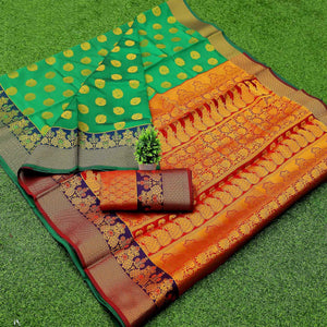 green-woven-banarasi-silk-saree-143169