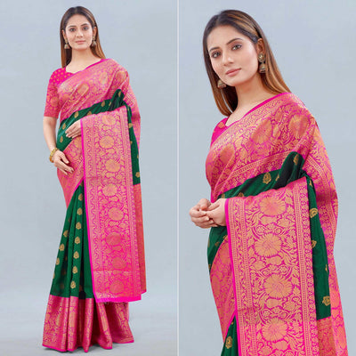 green-woven-banarasi-silk-saree-143196