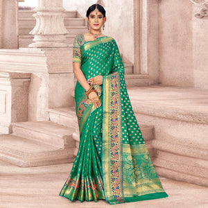green-woven-banarasi-silk-saree-144903