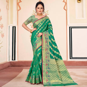 green-woven-banarasi-silk-saree-144907