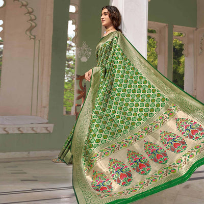 green-woven-banarasi-silk-saree-1