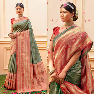 green-woven-banarasi-silk-saree-5