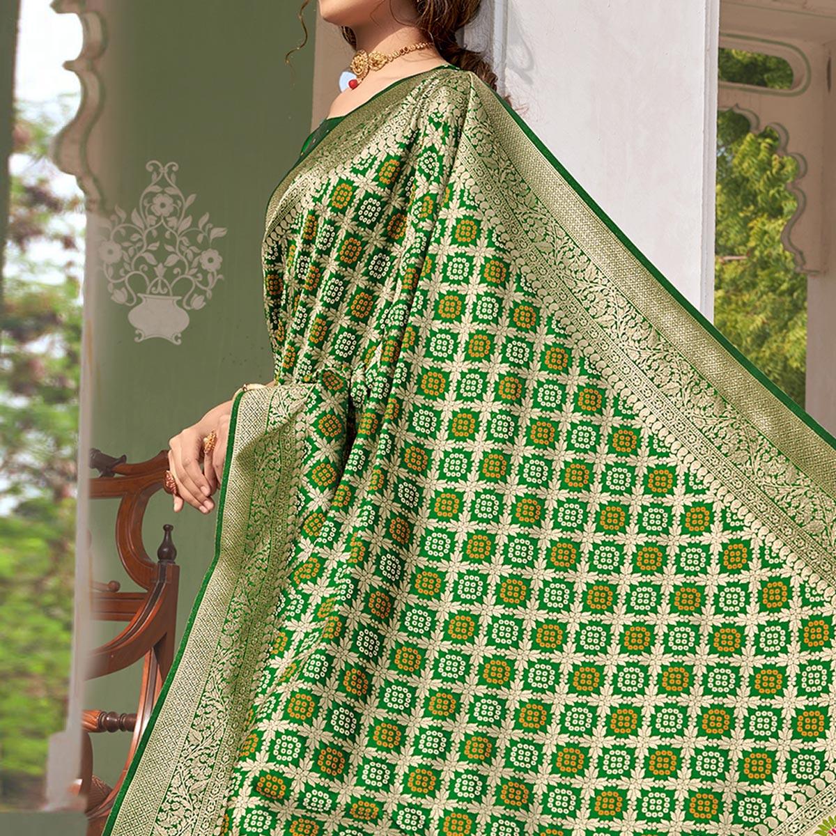 green-woven-banarasi-silk-saree-1