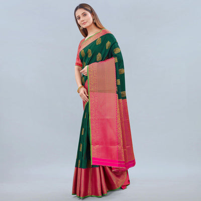 green-woven-banarasi-silk-saree-143194