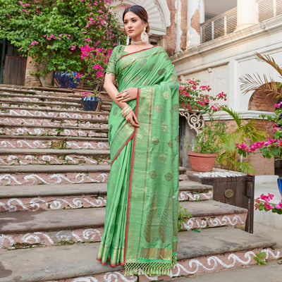 green-woven-banarasi-silk-saree-3