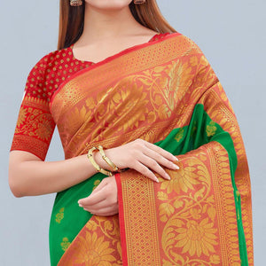 green-woven-banarasi-silk-saree-143181