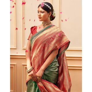 green-woven-banarasi-silk-saree-5
