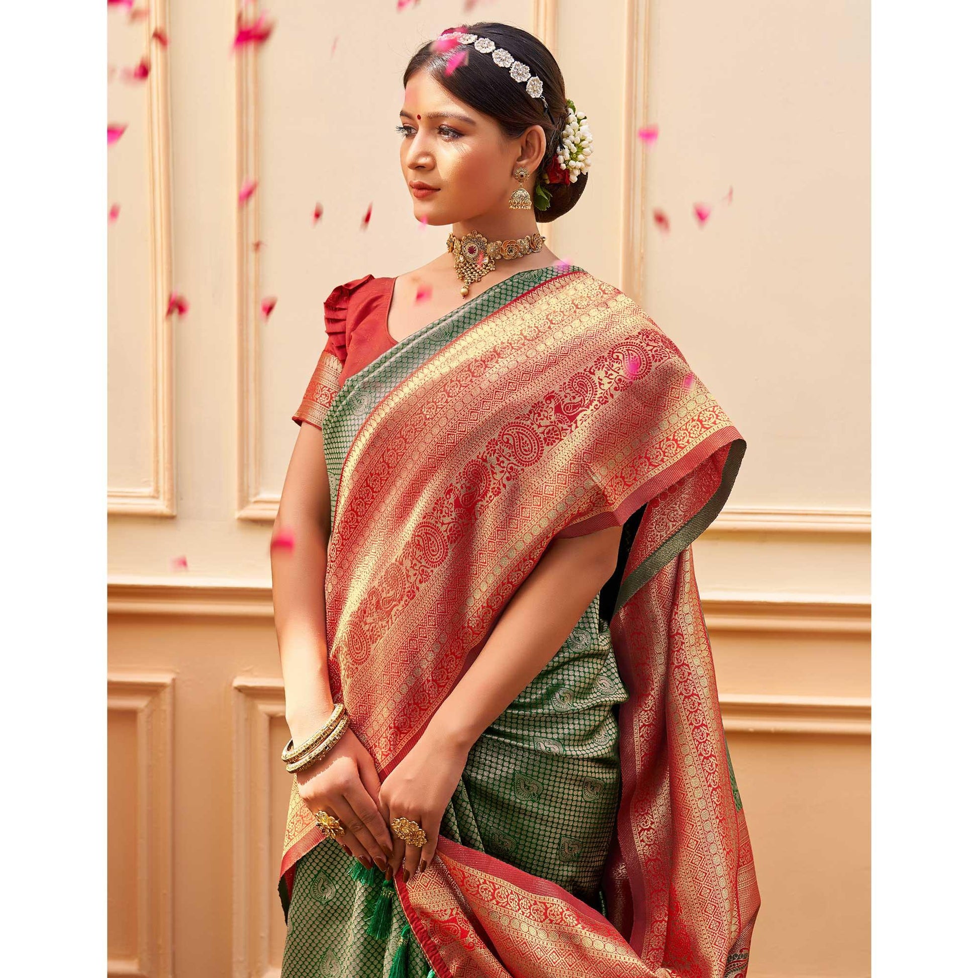 green-woven-banarasi-silk-saree-5