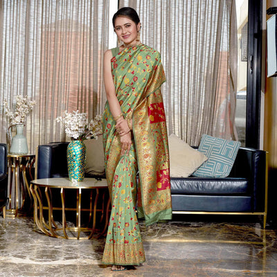 green-woven-banarasi-silk-saree-145481