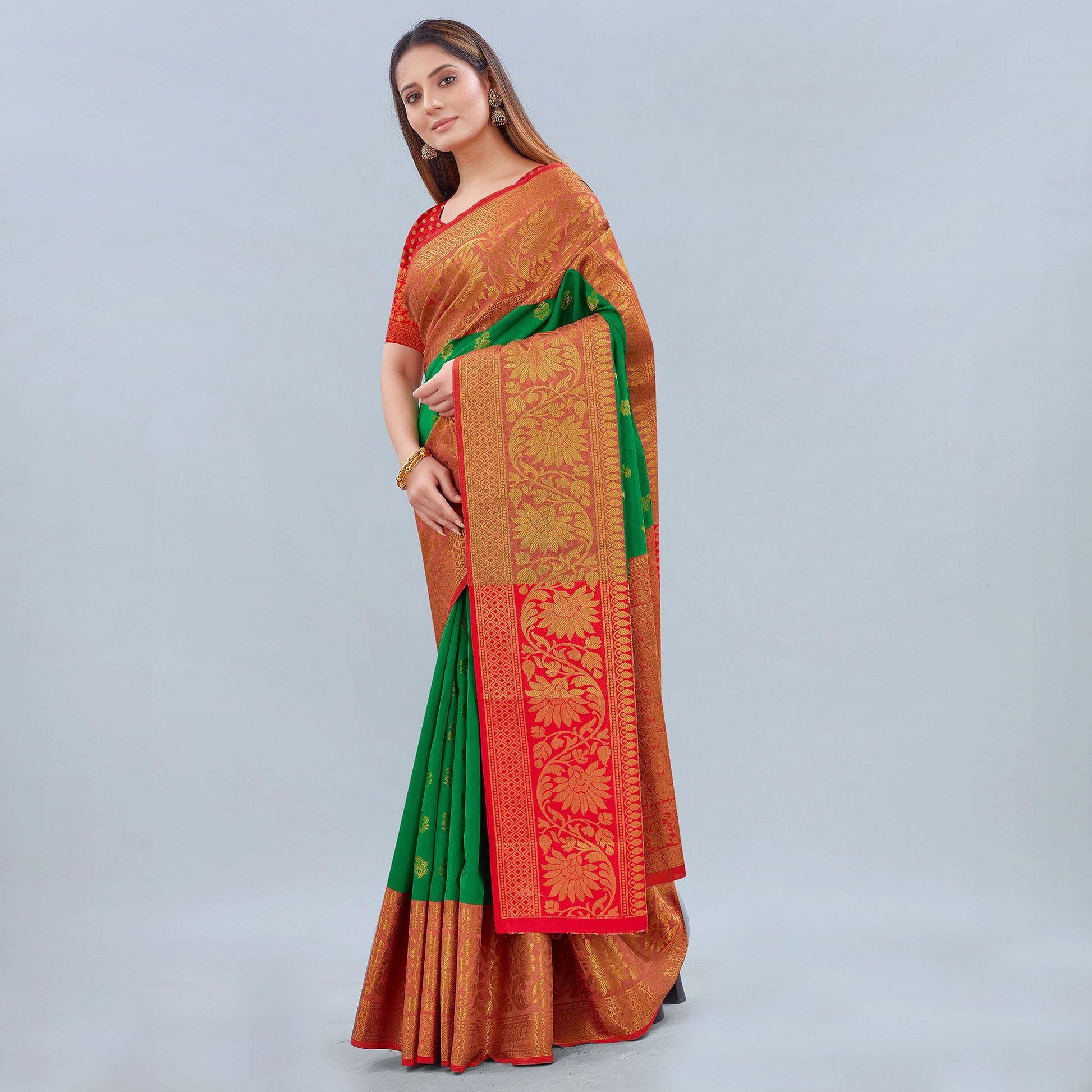 green-woven-banarasi-silk-saree-143181