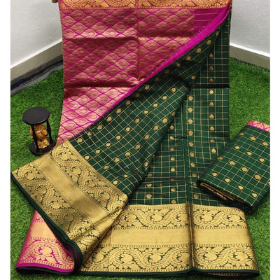 green-woven-chanderi-saree