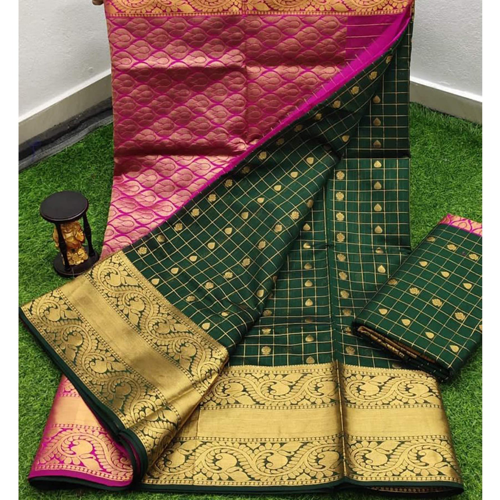 green-woven-chanderi-saree