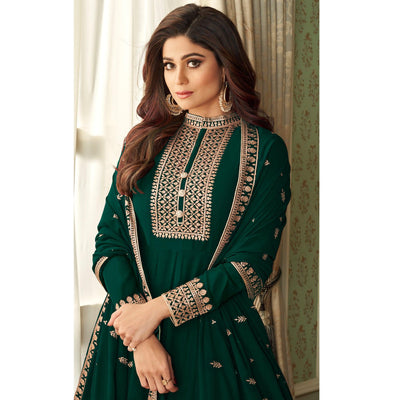green-partywear-woven-georgette-anarkali-suit