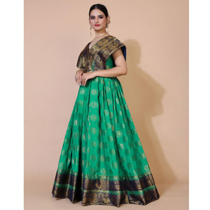 green-woven-jacquard-anarkali-style-gown