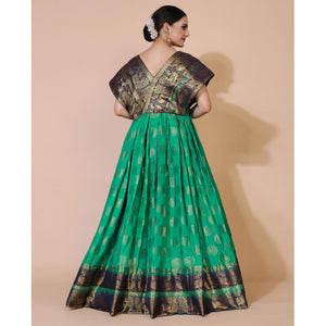 green-woven-jacquard-anarkali-style-gown