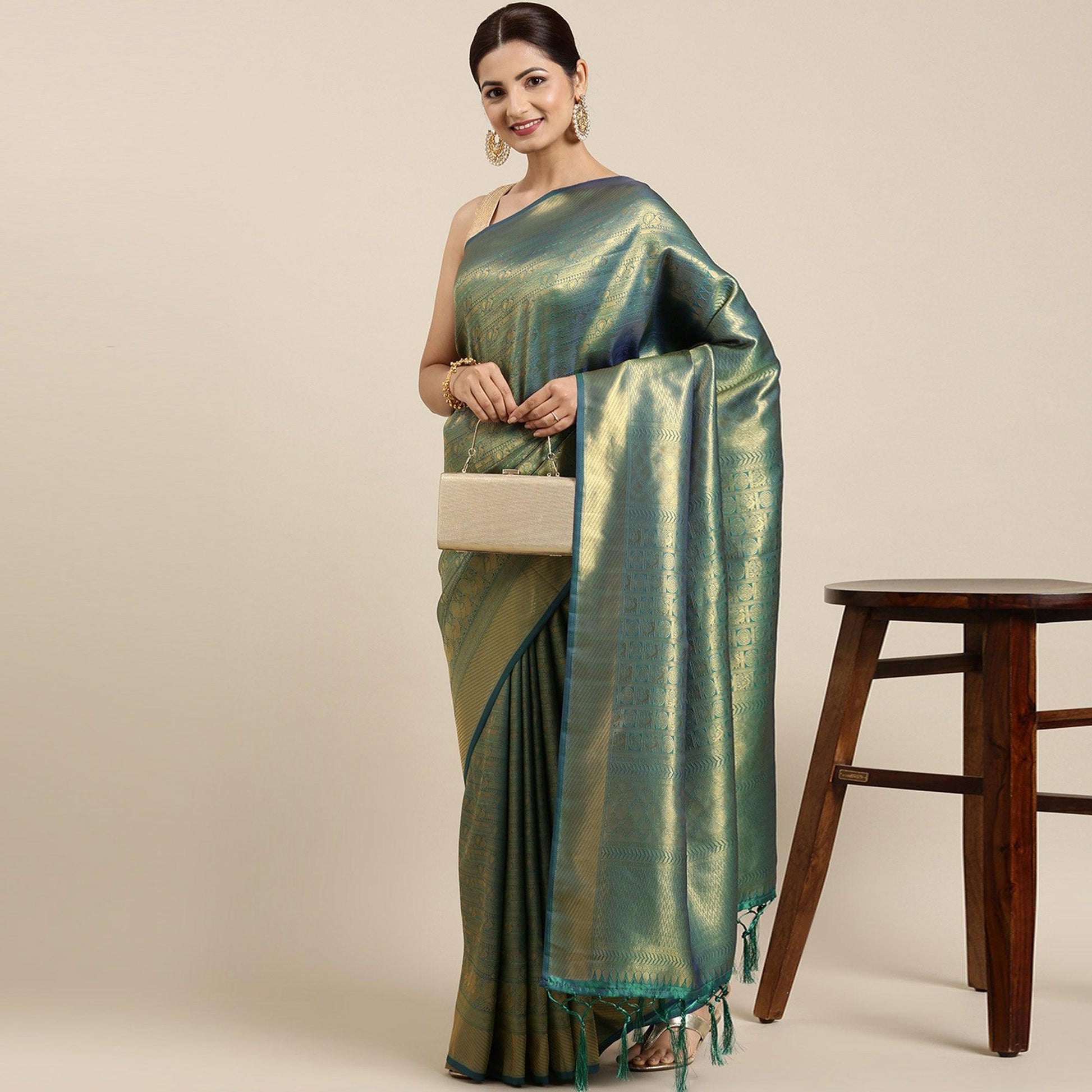 blue-woven-kanjivaram-silk-saree-with-tassels-1