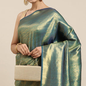 blue-woven-kanjivaram-silk-saree-with-tassels-1