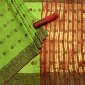 green-woven-linen-saree-145184